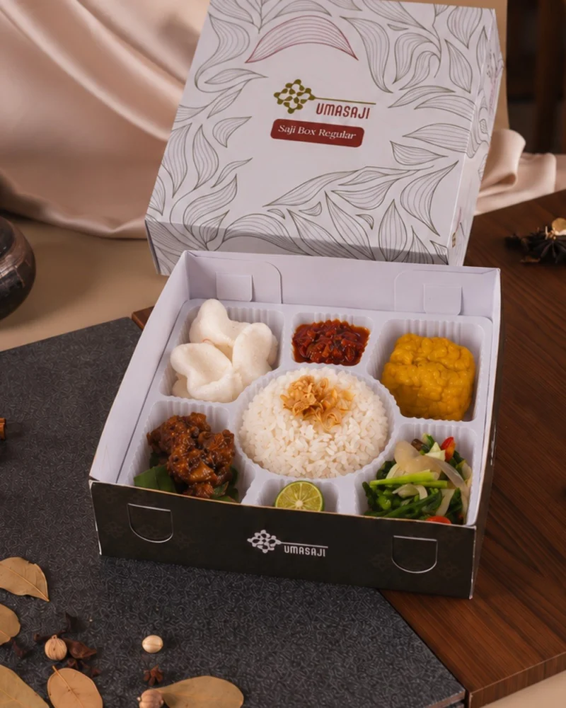 Nasi Ayam Lada Hitam — Saji Box Reguler