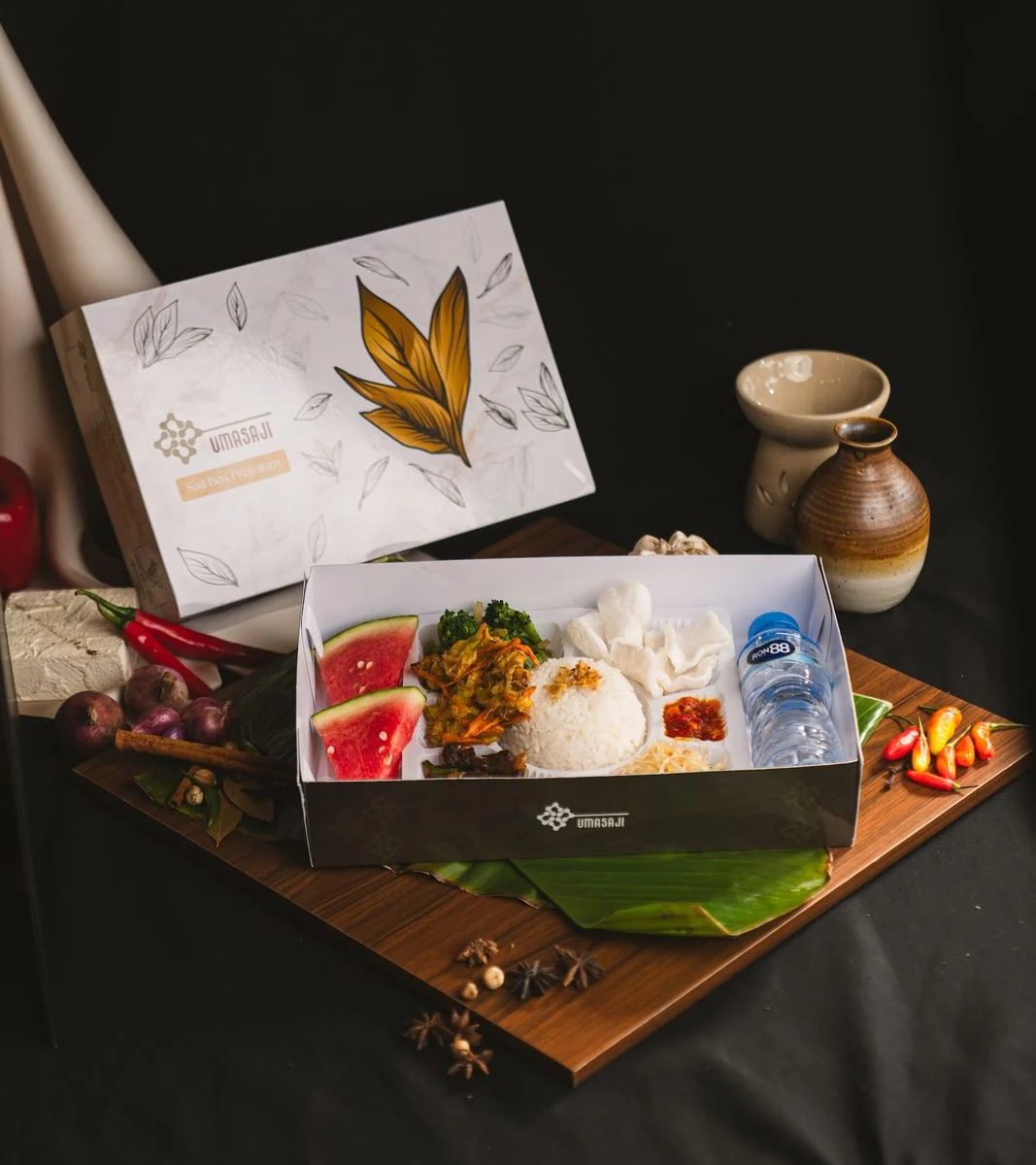Nasi box Sapi Lada Hitam Saji Box Premium