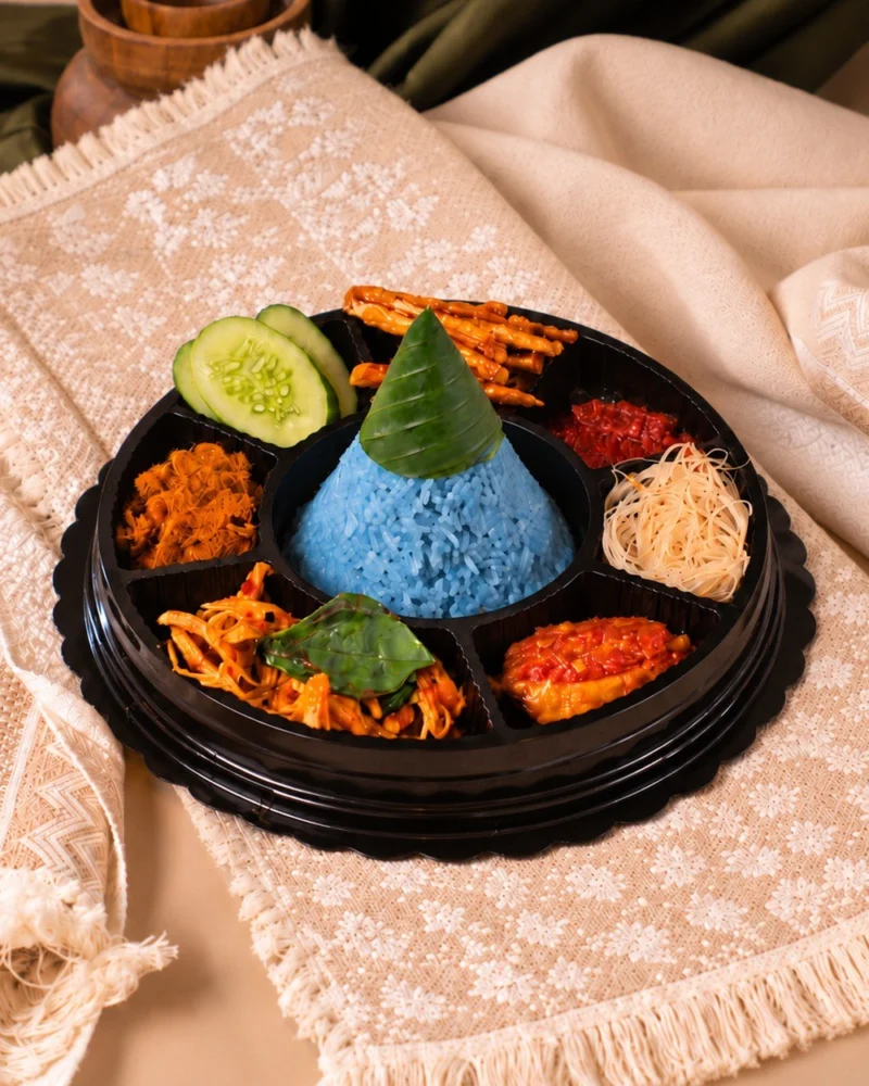 Tumpeng Mini Biru — Saji Tumpeng