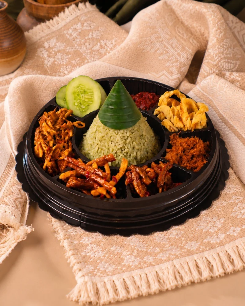Tumpeng Mini Hijau — Saji Tumpeng